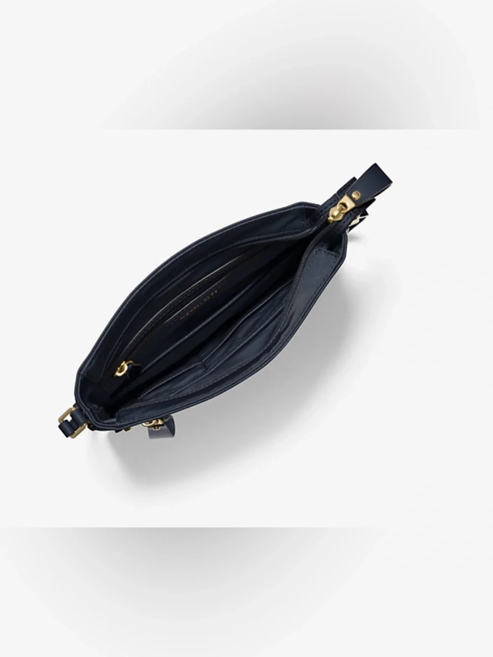 Michael Kors Navy Crossbody with Gold Accents